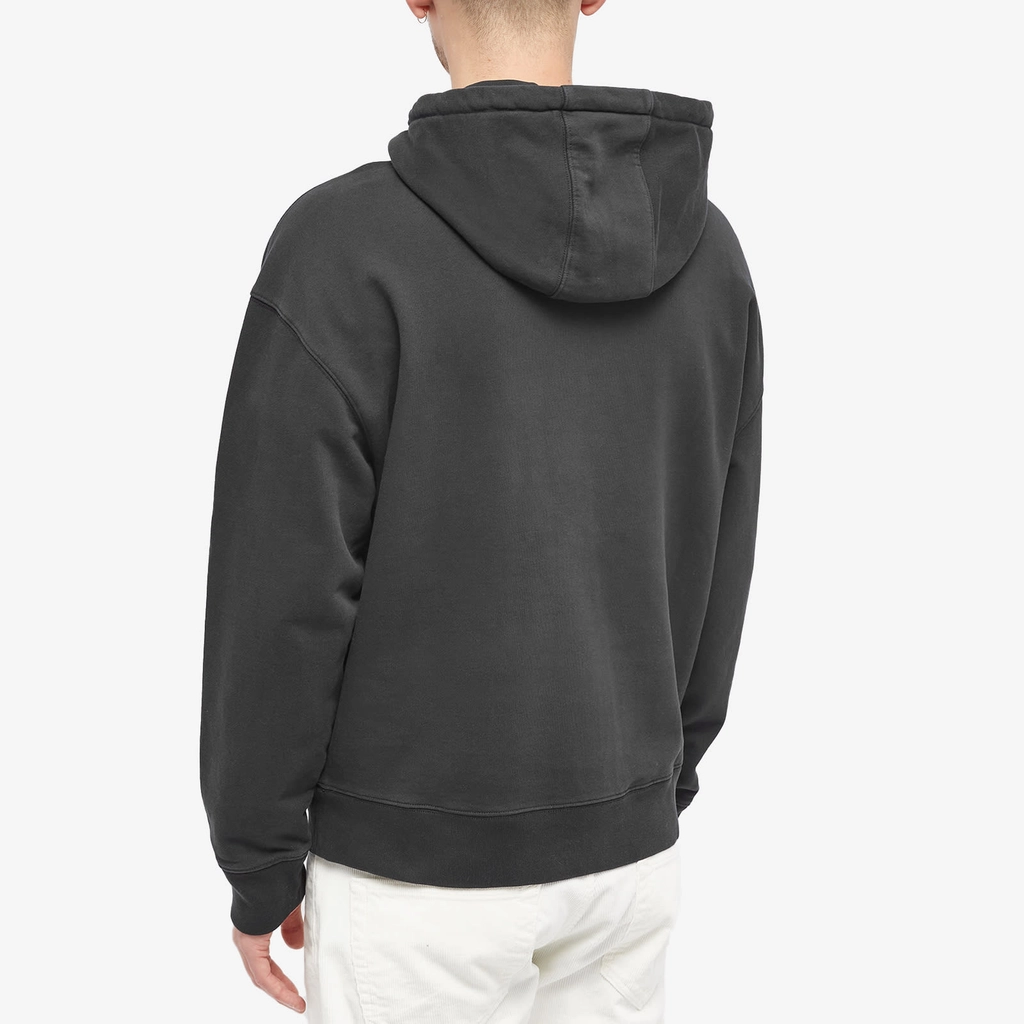 Maison Kitsune Tonal Fox Head Patch Oversize Hoodie Black